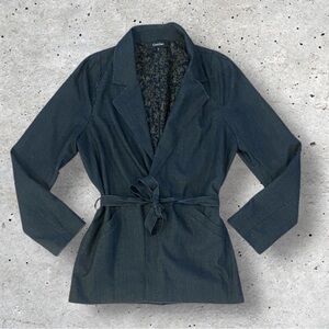 Cotelac Reverse Seam Tie Waist Blazer